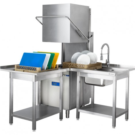 zmywarko wyparzarka, kapturowa, dozownik płynu myjącego, P 10.8 kW, U 400 V