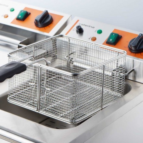 frytownica elektryczna, 2-komorowa, Caterina, V 2x5 l, P 4 kW