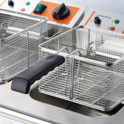 frytownica elektryczna, 2-komorowa, Caterina, V 2x5 l, P 4 kW