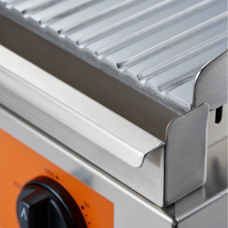 płyta grillowa, 2/3 gładka, 1/3 ryflowana, Caterina, P 3.5 kW