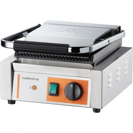 kontakt grill pojedynczy, ryflowany, Caterina, P 1.8 kW
