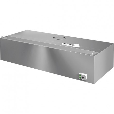 Okap przyścienny, skrzyniowy, ECONOMIC z łap. B,went. E3 i ośw. 2000x900x550 mm