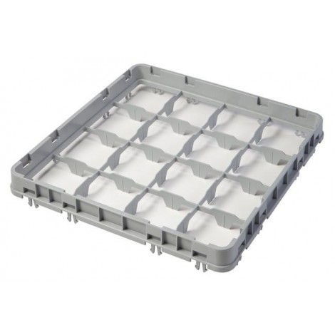Nadstawka do koszy CAMBRO HALF DROP 500×500 mm szara, model E2 16 przegródek