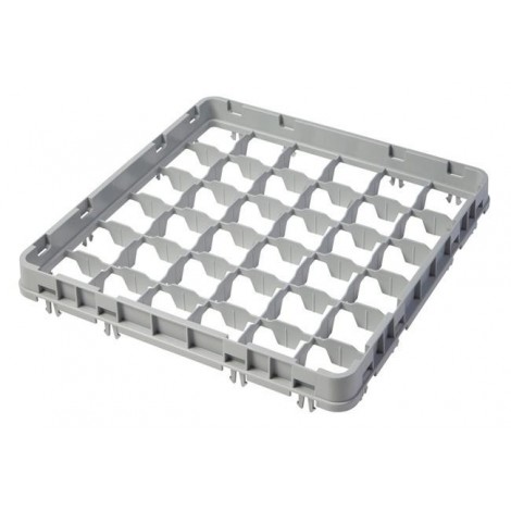 Nadstawka do koszy CAMBRO HALF DROP 500×500 mm szara, model E2 16 przegródek