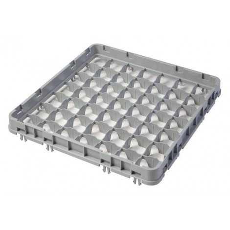 Nadstawka do koszy CAMBRO HALF DROP 500×500 mm szara, model E2 16 przegródek