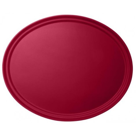 Taca do serwowania CAMBRO CAMTREAD owalna, antypoślizgowa burgundowa
