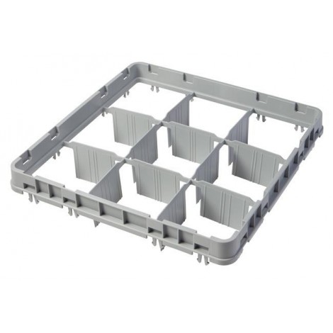 Nadstawka do koszy CAMBRO FULL DROP 500×500 mm szara, model E1 36 przegródek