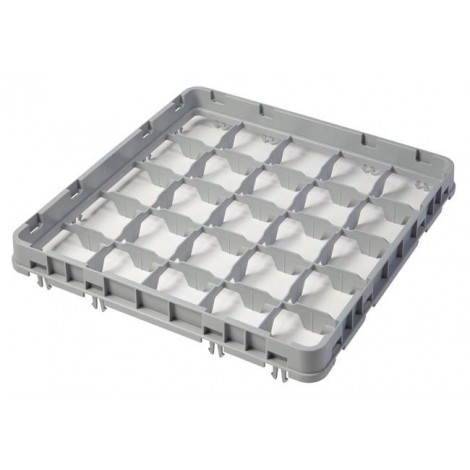Nadstawka do koszy CAMBRO HALF DROP 500×500 mm szara, model E2 36 przegródek
