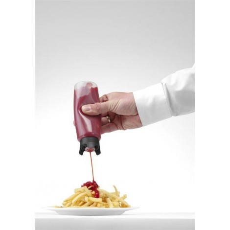 Dyspenser do sosów niekapiący, HENDI, 0,23L, fi.50x(H)160mm