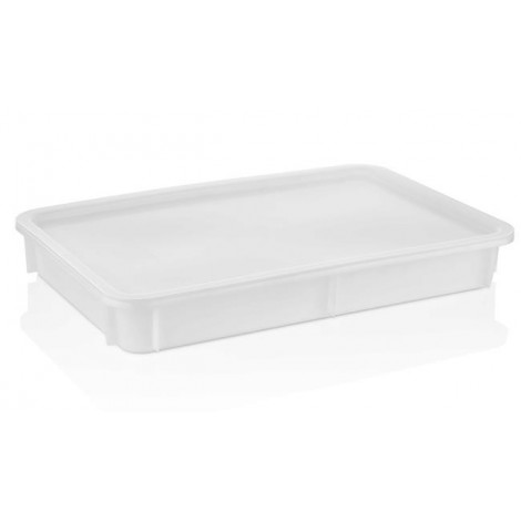 Pojemnik na ciasto do pizzy z polipropylenu 600x400x(H)80 mm