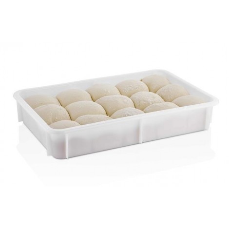 Pojemnik na ciasto do pizzy z polipropylenu  600x400x(H)105 mm