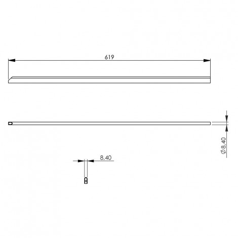 listwa łącząca do linii 700, niska, średnia