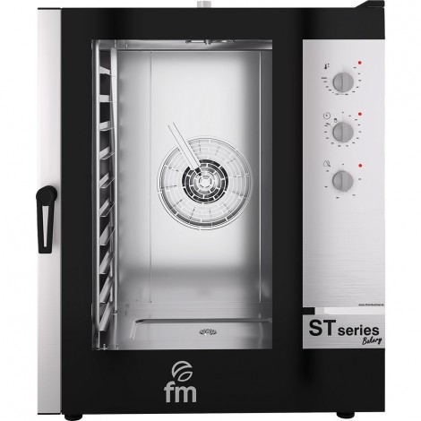 piec konwekcyjno-parowy, piekarniczy, gazowy, ST-Bakery, manualny, 10x(600x400), P 20 kW