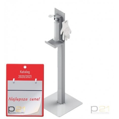 124010 Stojak z dozownikiem łokciowym i uchwytem na rękawice