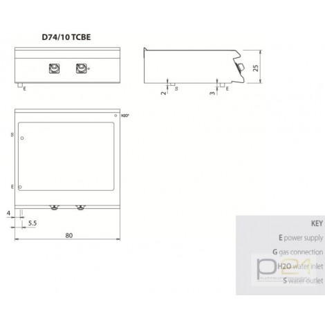 Bemar elektryczny 2 x GN 1/1, 5,4 kW, bez podstawy, Diamante 700, D74/10TCBE, Olis