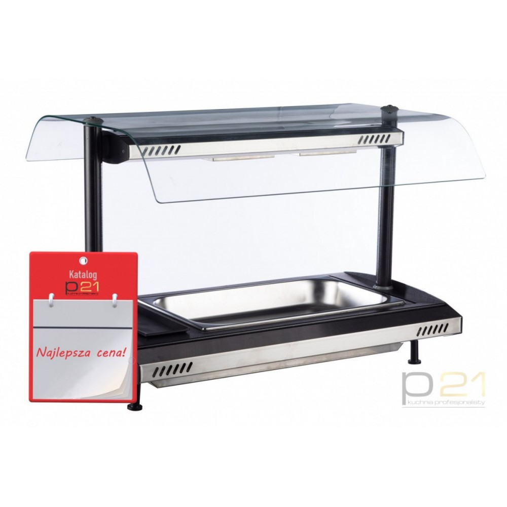 Bufet grzewczy nastawny GN1/1-65 z nadstawką