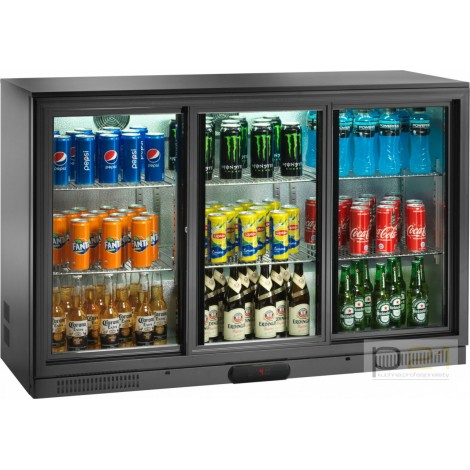 Chlodziarka barowa, 3-drzwi suwane, poj. 280 l, AK291BBS, Amitek