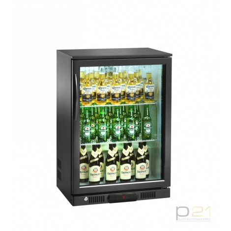 Chłodziarka barowa 1-drzwiowa otwierana, poj. 116 l, wys. 84 cm, AK91BB, Amitek
