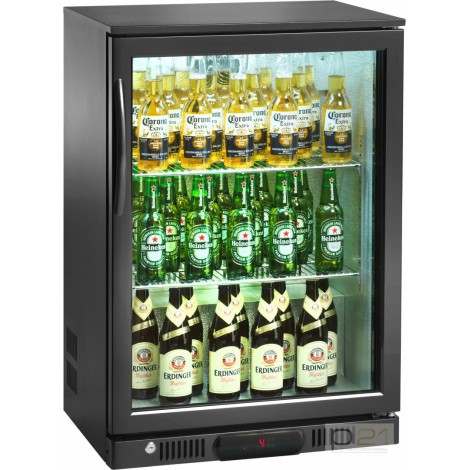 Chłodziarka barowa 1-drzwiowa otwierana, poj. 116 l, wys. 84 cm, AK91BB, Amitek