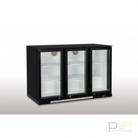 Chłodziarka barowa 3-drzwiowa 335l, drzwi skrzydłowe
