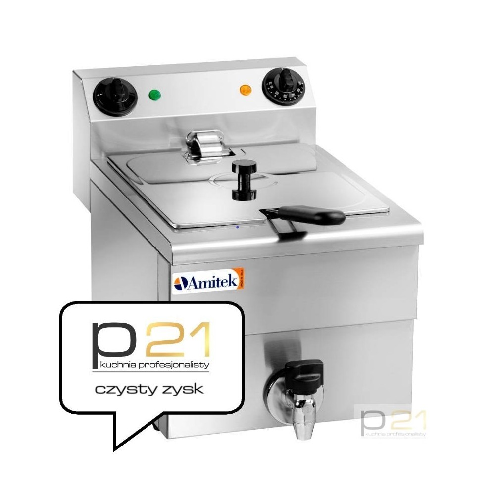 Frytownica elektryczna FC10, 3500 W, kran, Amitek