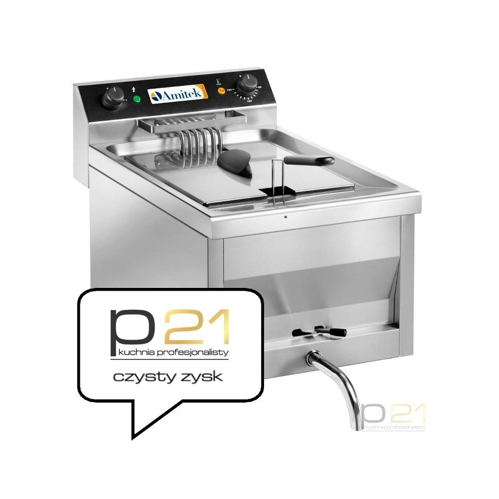 Frytownica elektryczna FC12, 9kW, 400V, kran, Amitek