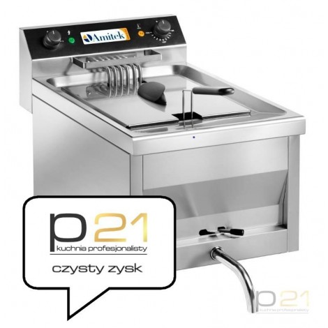 Frytownica elektryczna FC12, 9kW, 400V, kran, Amitek