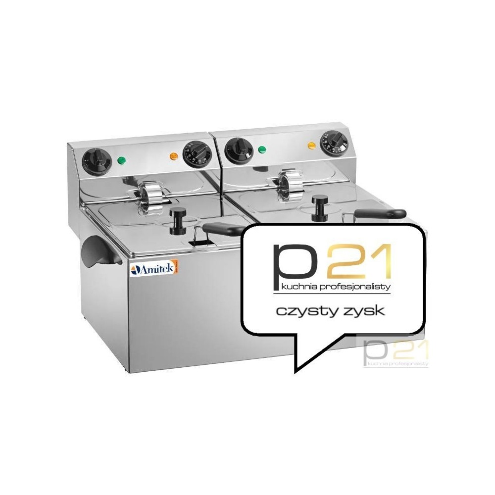 Frytownica elektryczna FE88, 3250 + 3250 W, Amitek