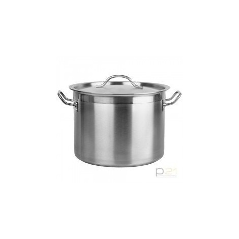 Garnek wysoki nierdzewny z pokrywką 50l śr.40 h40