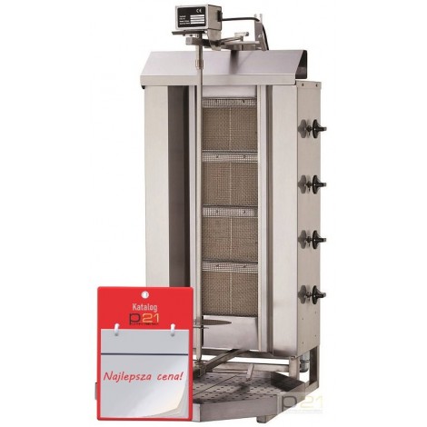 Gyros opiekacz gazowy do kebaba 4 palniki wsad 60