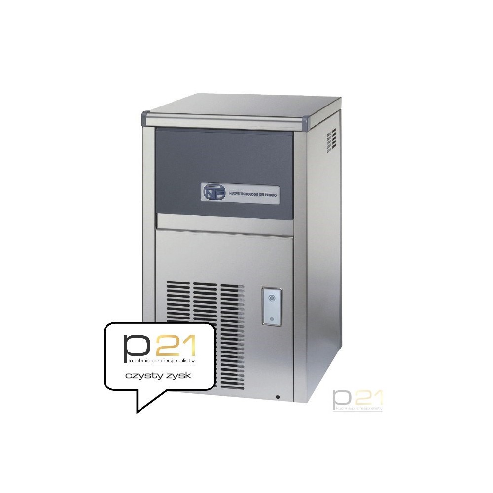 Kostkarka do lodu, 20 kg/24h, 4 kg zasobnik, system myjący,chłodzenie wodą, NTF SL 35 R290 1130021