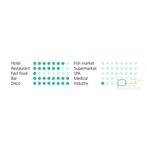 Kostkarka do lodu, 20 kg/24h, 4 kg zasobnik, system myjący,chłodzenie wodą, NTF SL 35 R290 1130021