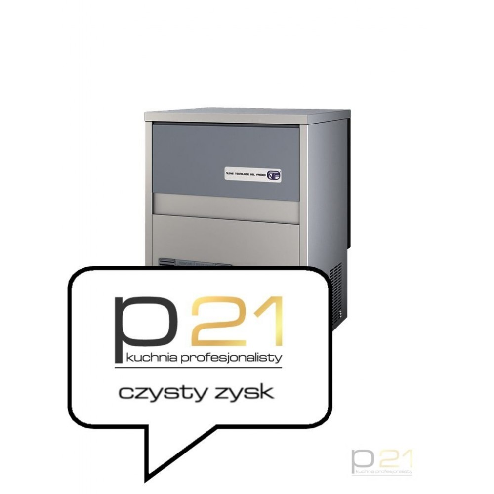 Kostkarka do lodu, 35 kg/24 h, 15 kg zasobnik, wydrążona kostka, chłodzenie wodą, NTF IFT 65 R290 1130057