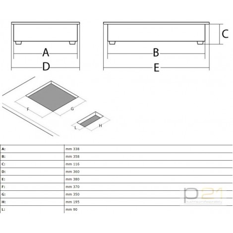 Kuchenka indukcyjna, 3500 W, do zabudowy, IS 35 BI, Sirman