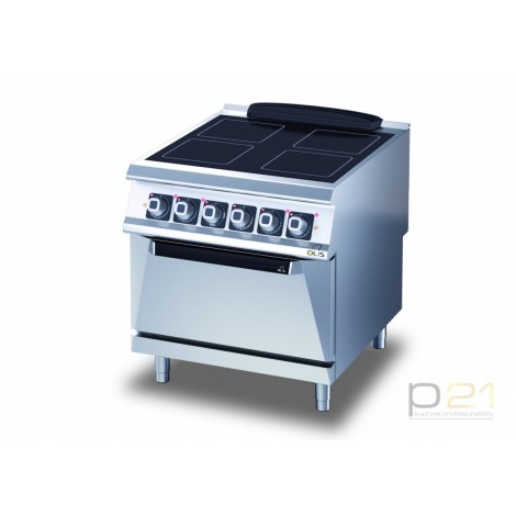 Kuchnia ceramiczna z piekarnikiem elektrycznym, 16+6 kW, Diamante 90, Olis