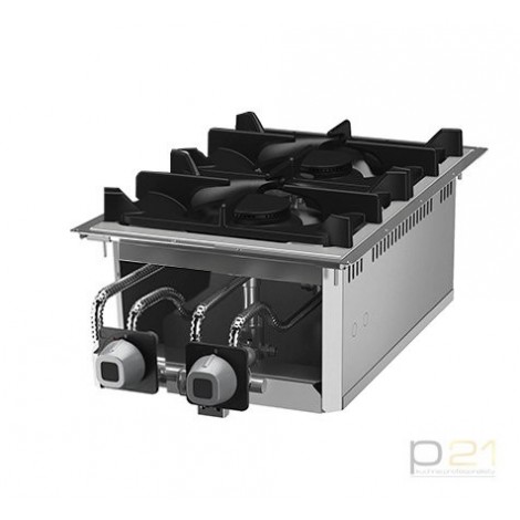 Kuchnia gazowa 2-palnikowa, 10,5 kW, Drop-In 70, Olis