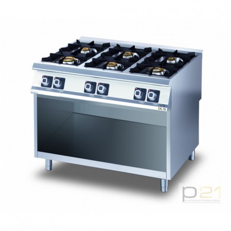 Kuchnia gazowa 6-palnikowa na podstawie, 32,2 kW, Diamante 90, Olis