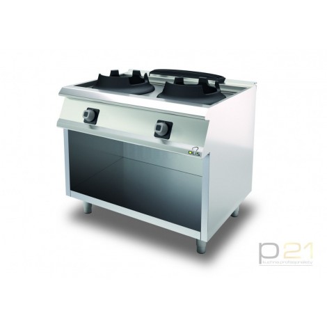 Kuchnia WOK na podstawie, 2 x 14 kW, Diamante 700, D75/10 CGPW28, Olis