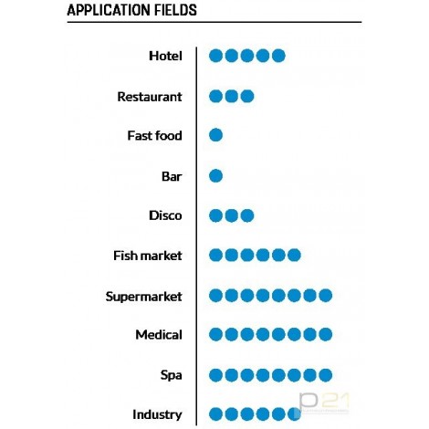 Łuskarka do lodu, 155 kg/24 h, chłodzenie wodą, 830 W, GM 3600 R290, NTF 1130123