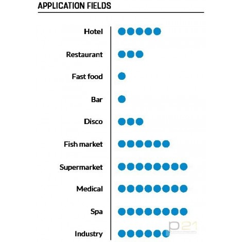Łuskarka do lodu, 270 kg/24 h, chłodzenie wodą, 1100 W, GM 600 R290, NTF 1130124