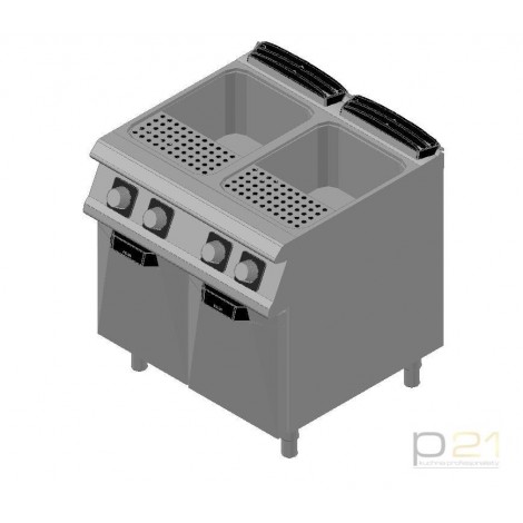 Makaroniarka gazowa 2 x 26l, manualny wlew wody, 21 kW, Diamante 700, Olis