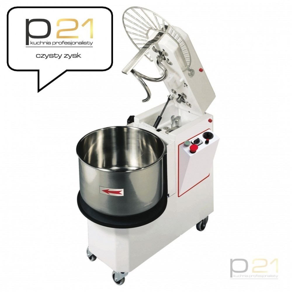 Mikser spiralny poj. 53 l, wyjmowana dzieża, 2 prędkości, IR 53 2V, Pizza Group