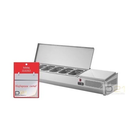 Nadstawka chłodnicza z nierdzewną pokrywą 6xGN1/4