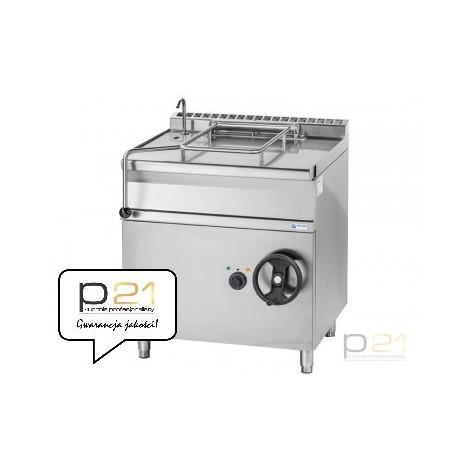 Patelnia przechylna, elektryczna, poj. 50l, 7,76 kW, dno Inox, EBS50.78 Inox, Gasztrometal