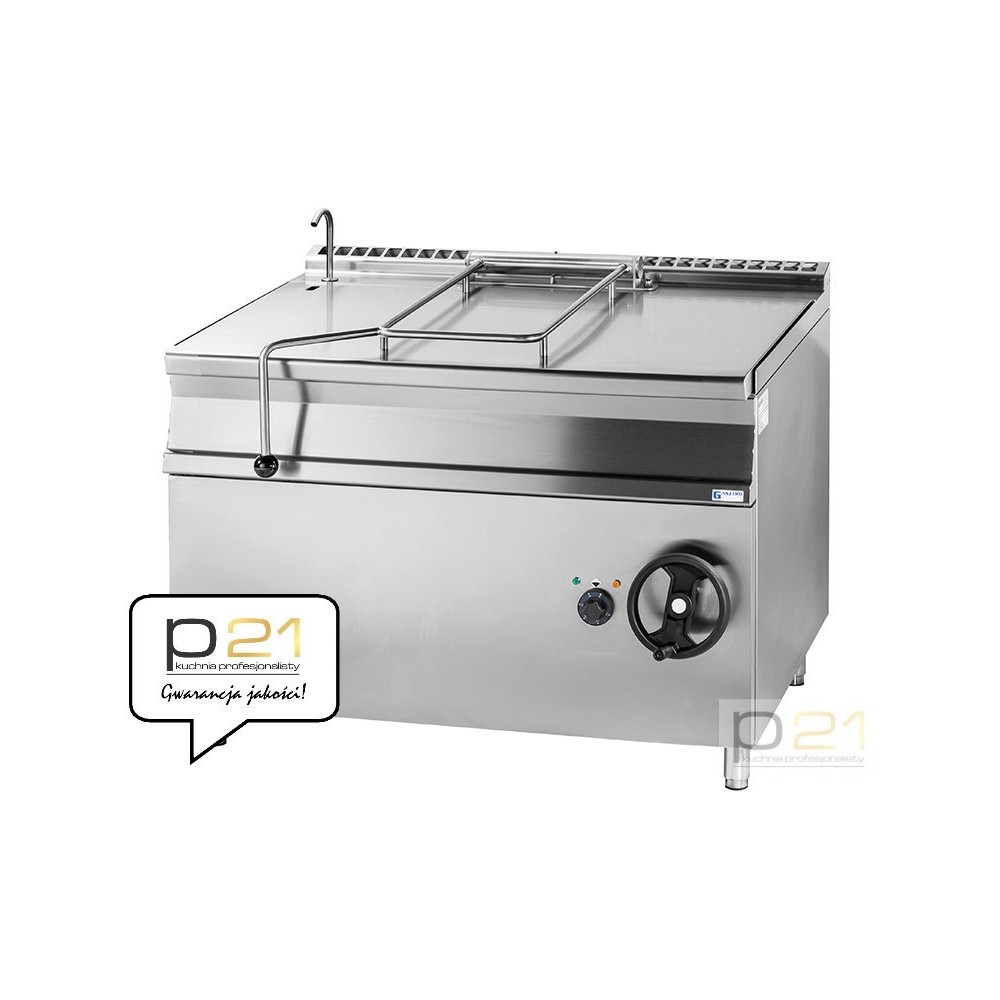 Patelnia przechylna, gazowa, poj. 120l, 23 kW, dno Inox, GBS120.912 Inox, Gasztrometal