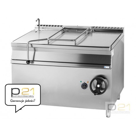 Patelnia przechylna, gazowa, poj. 120l, 23 kW, dno Inox, GBS120.912 Inox, Gasztrometal