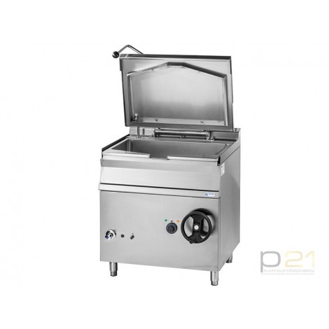 Patelnia przechylna, gazowa, poj. 80l, 13,9 kW, dni Inox, GBS80.98 Inox, Gasztrometal