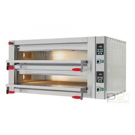 Piec do pizzy P-D12L,2-poziomowy,12xpizza śr.30/34