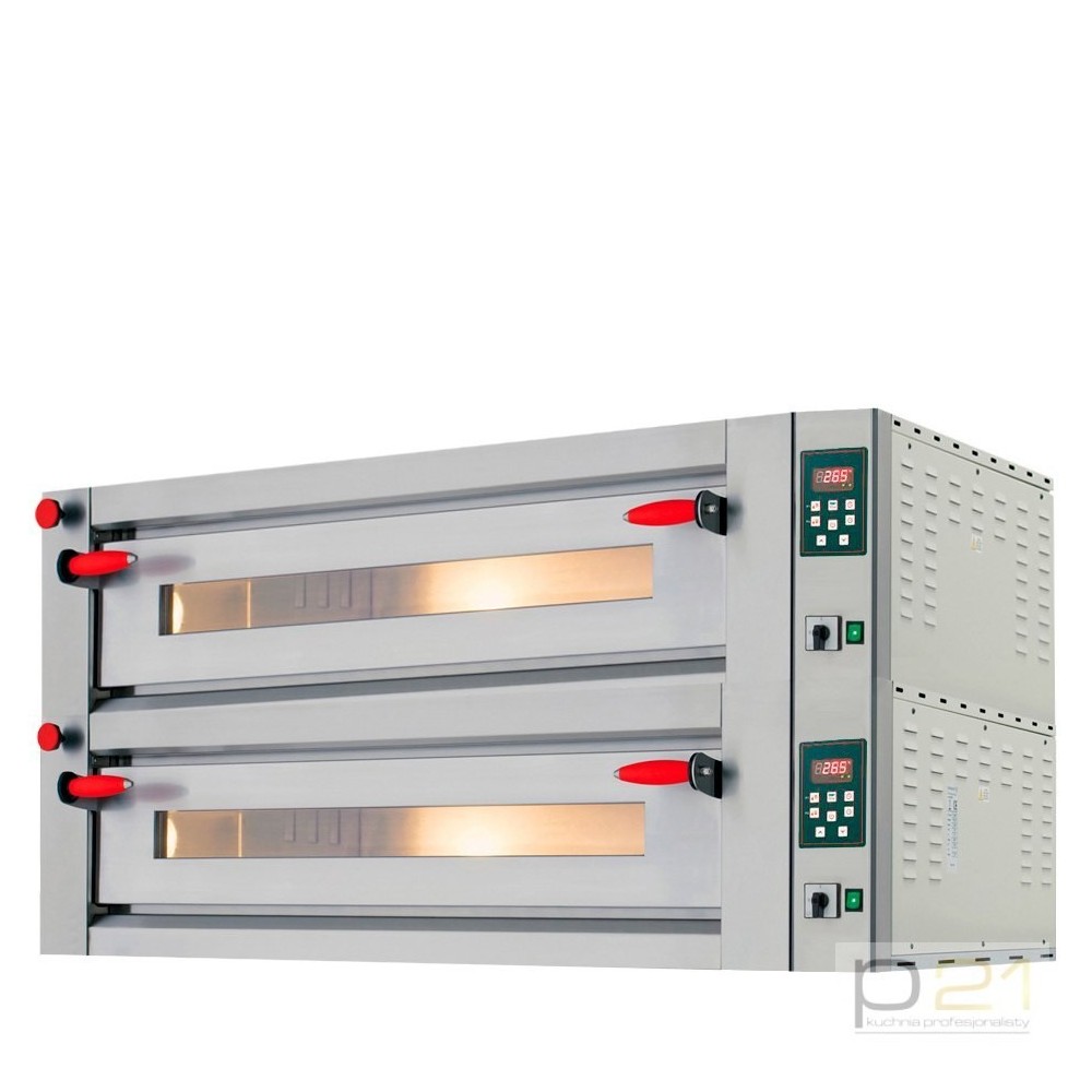 Piec do pizzy P-D8, 2-poziomowy, 8xpizza śr.30/34