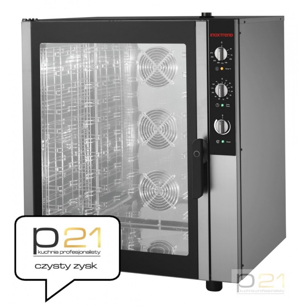 Piec konwekcyjno-parowy 10x GN1/1, 11,9kW, Inoxtrend Nice&Go Basic